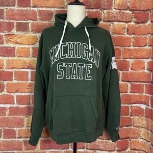 Michigan State Hoodie Men's Size‎ XL Green Spartans League Logo Fall